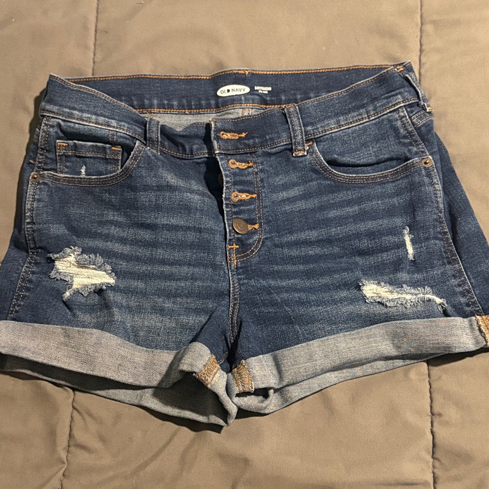 Old Navy Women's Distressed Blue Jean Shorts